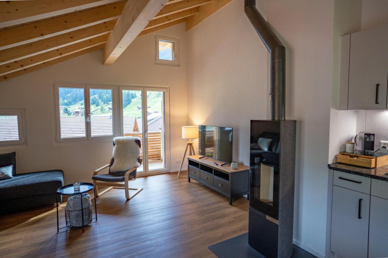 Chuenislodge2- Zwei Balkone, Gemuetlicher Kamin, Top Aussicht Adelboden Exterior foto